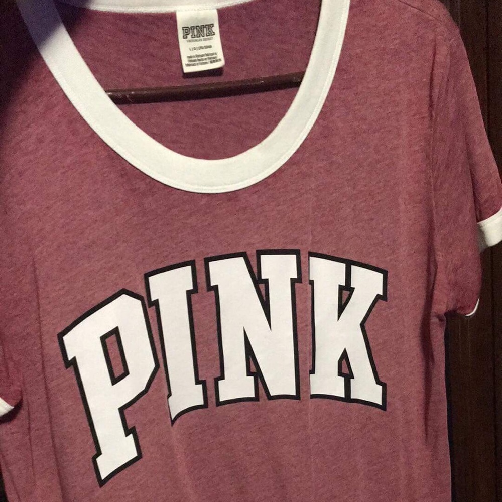 VS Pink Baseball Tee